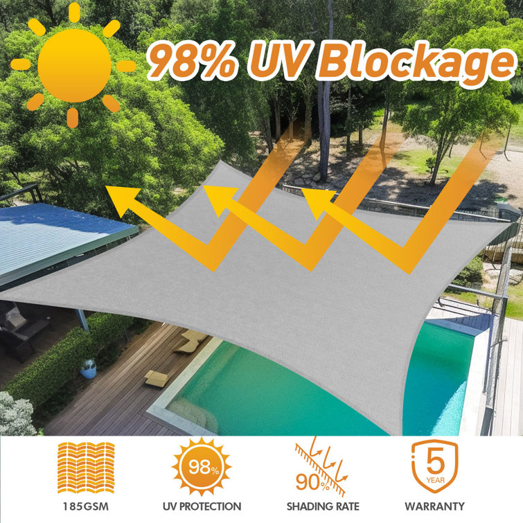 Artpuch Customized Rectangle Commercial Sun Shade Sail Wayfair